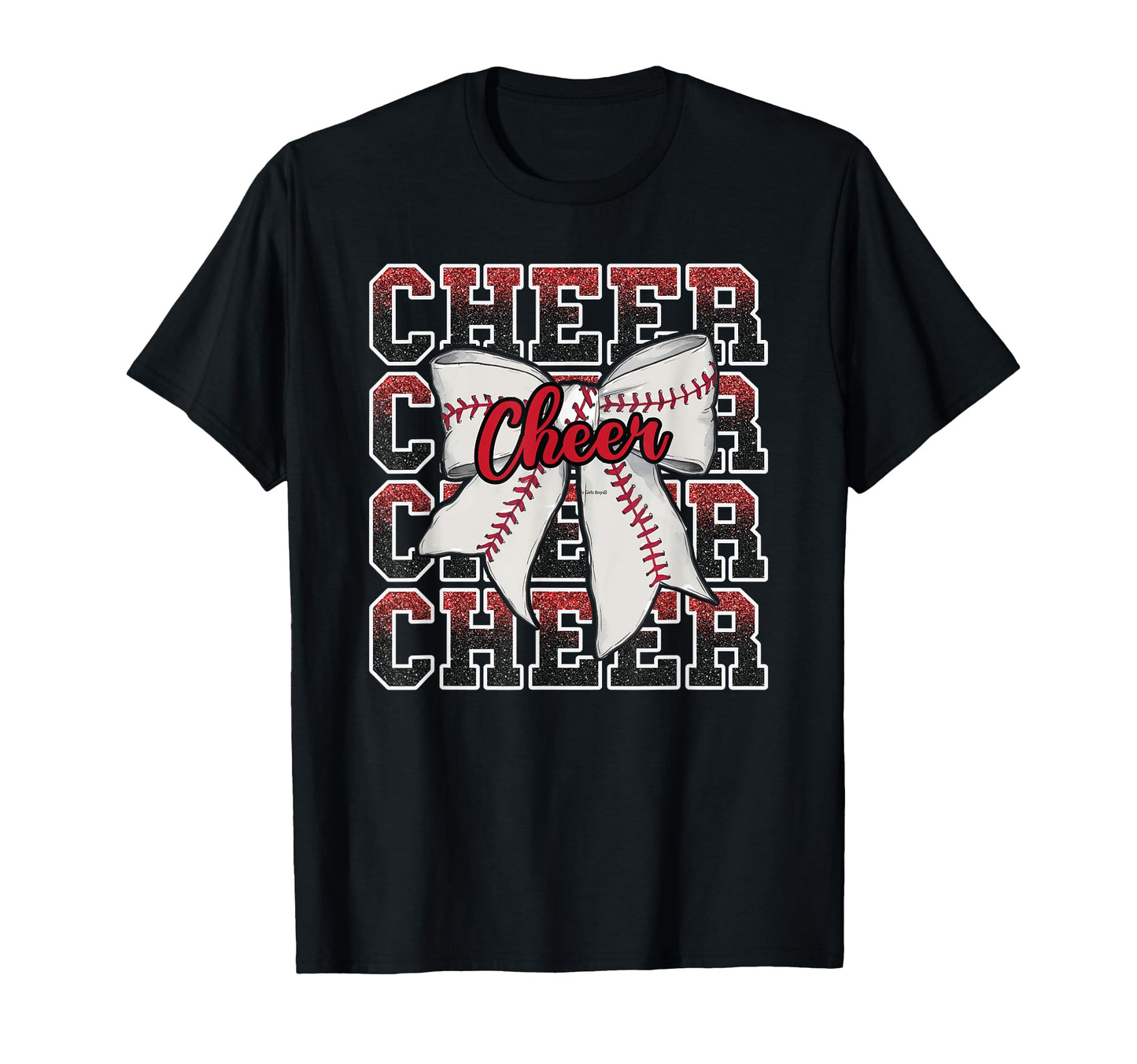 Red Loud Proud Baseball Cheer Squad T-Shirt - Casual Everyday Wear Unisex - T-Shirt, Sweatshirt, Hoodie
