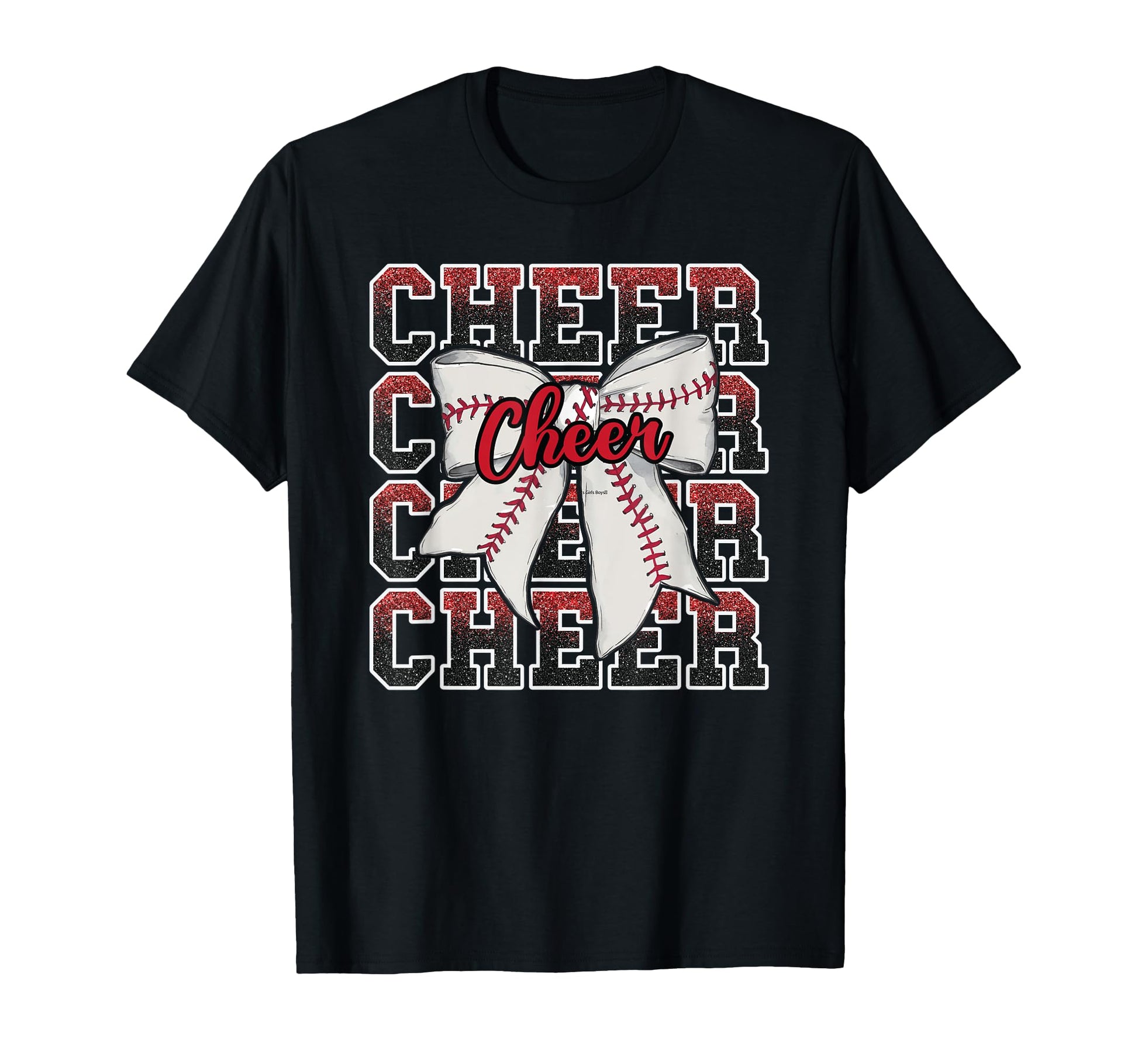 Red Loud Proud Baseball Cheer Squad T-Shirt - Casual Everyday Wear Unisex - T-Shirt, Sweatshirt, Hoodie