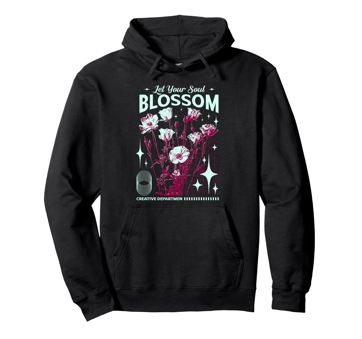 Y2K Blossom Bold Urban Graffiti Hoodie - Aesthetic Graphic for Adults - T-Shirt, Sweatshirt, Hoodie