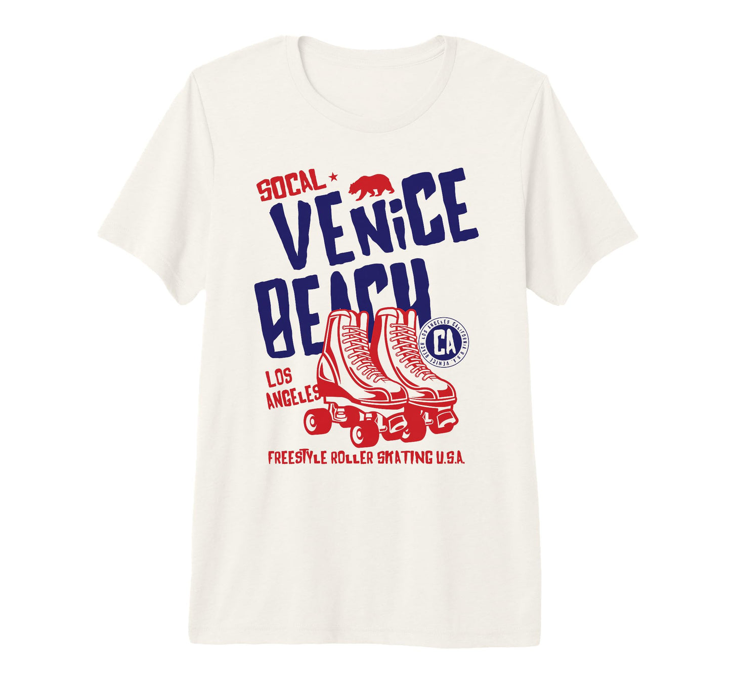 Venice Beach California Roller Skate Tri T-Shirt - Minimalist Print Unisex - T-Shirt, Sweatshirt, Hoodie