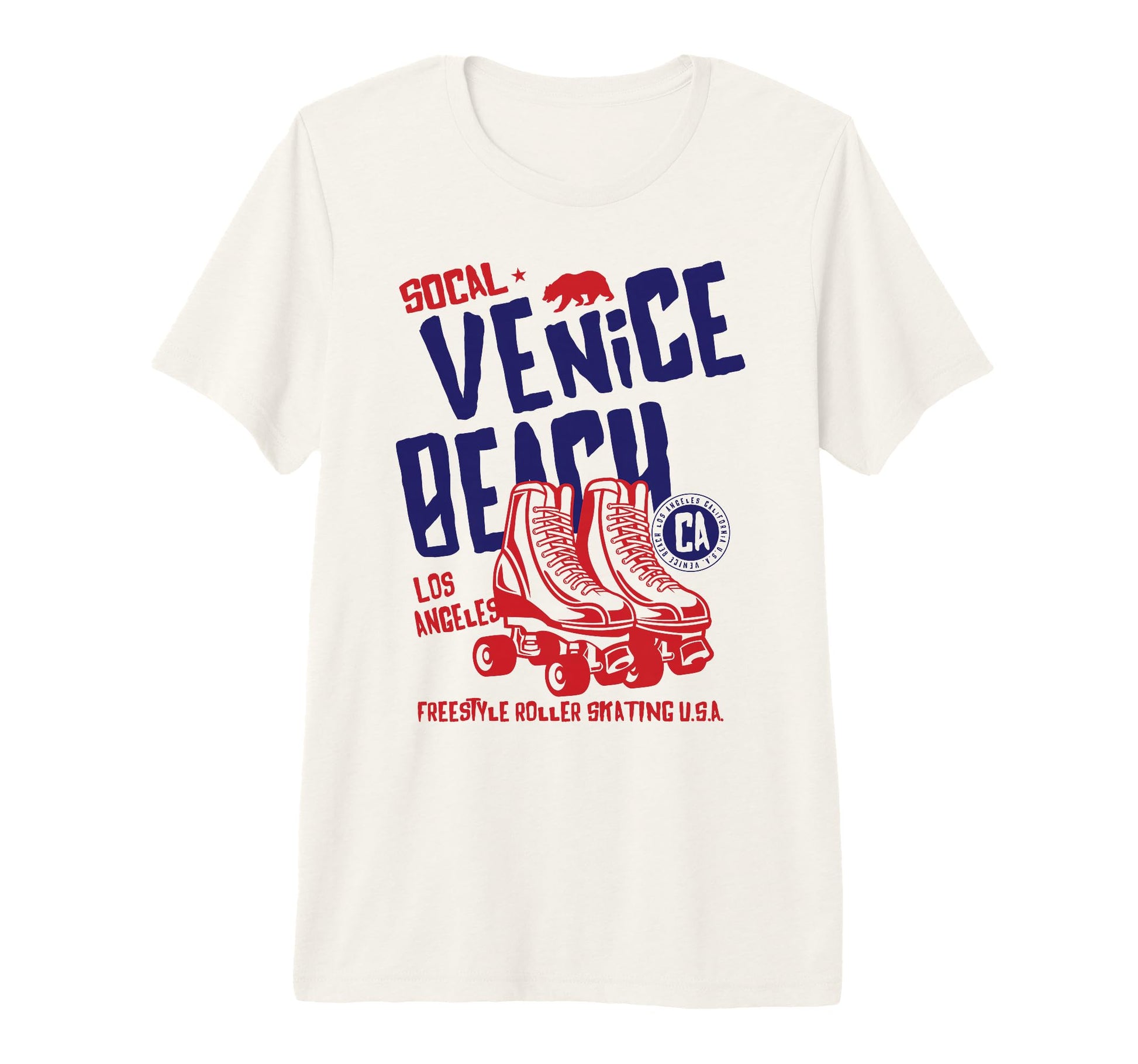 Venice Beach California Roller Skate Tri T-Shirt - Minimalist Print Unisex - T-Shirt, Sweatshirt, Hoodie
