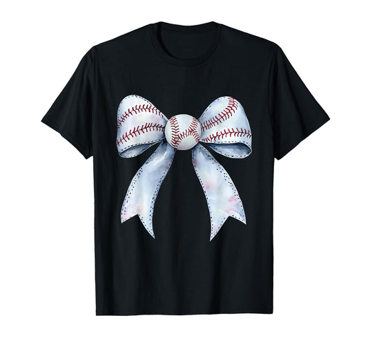 Baseball Coquette Bow Baseball Player T-Shirt - Trendy Graphic Men Women - T-Shirt, Sweatshirt, Hoodie