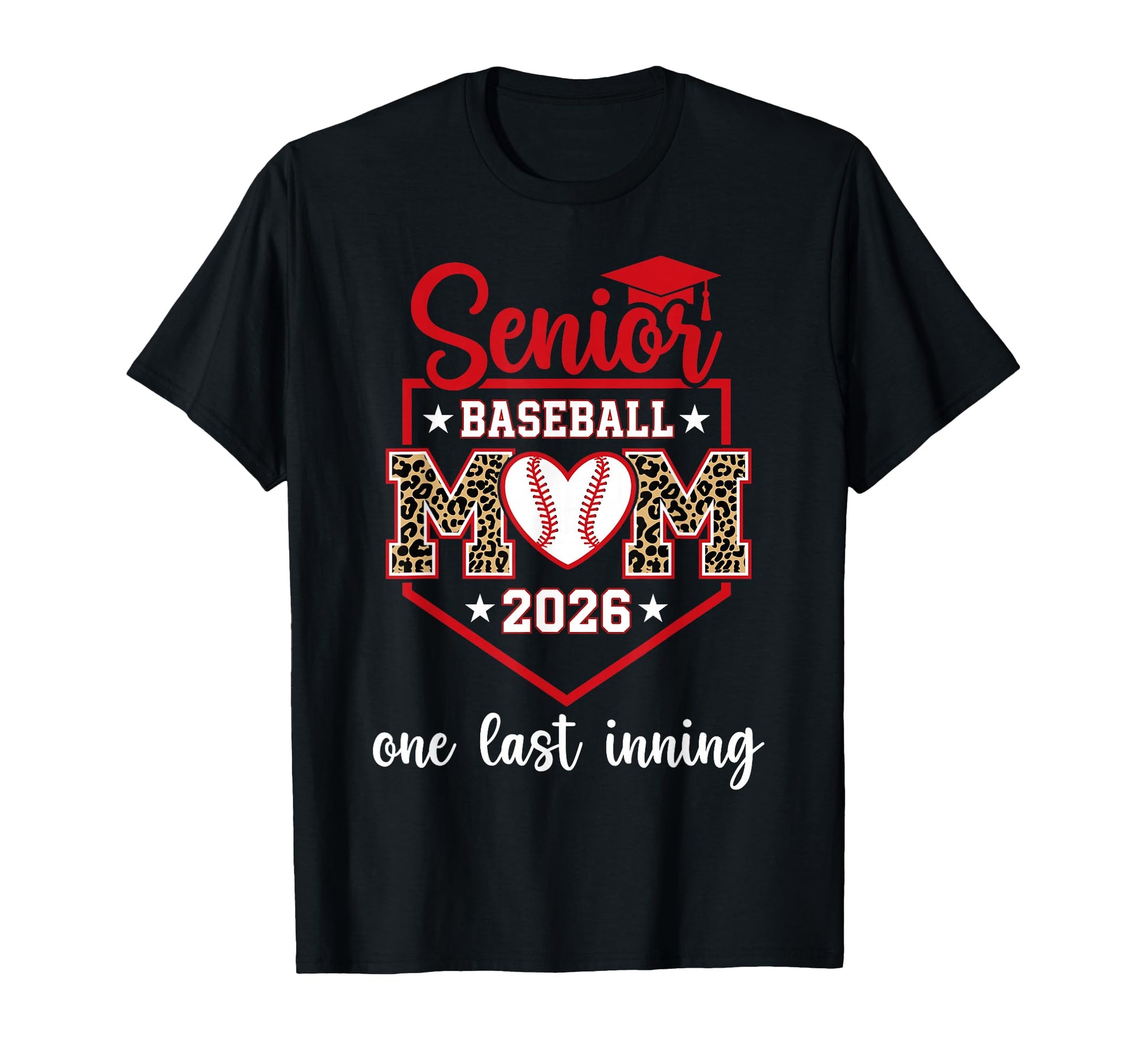 Senior Baseball Mom 2026 One Last T-Shirt - Custom Art Print for Adults - T-Shirt, Sweatshirt, Hoodie