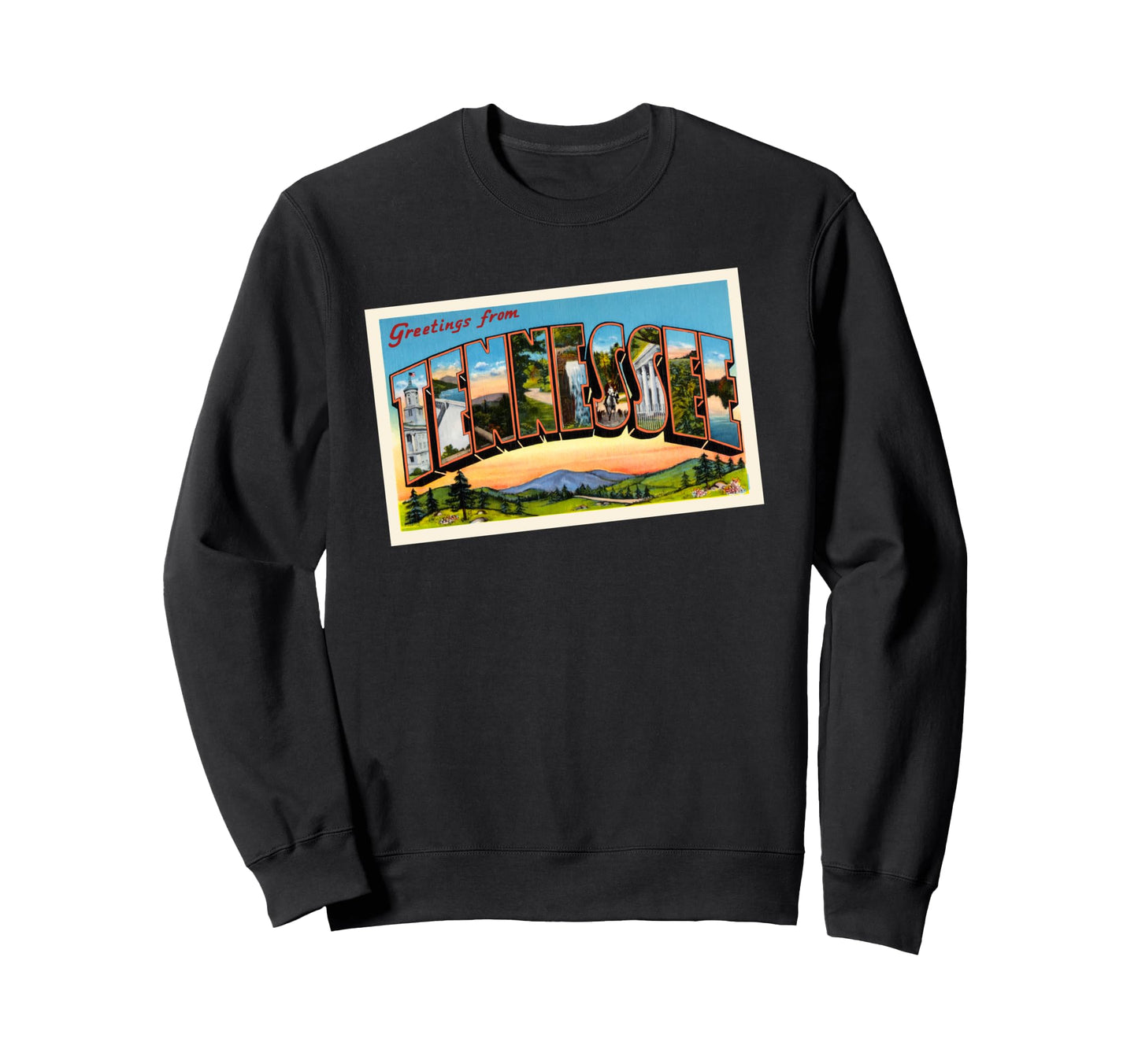 Tennessee Travel Postcard Tpa Sweatshirt - Trendy Graphic for Adults - T-Shirt, Sweatshirt, Hoodie