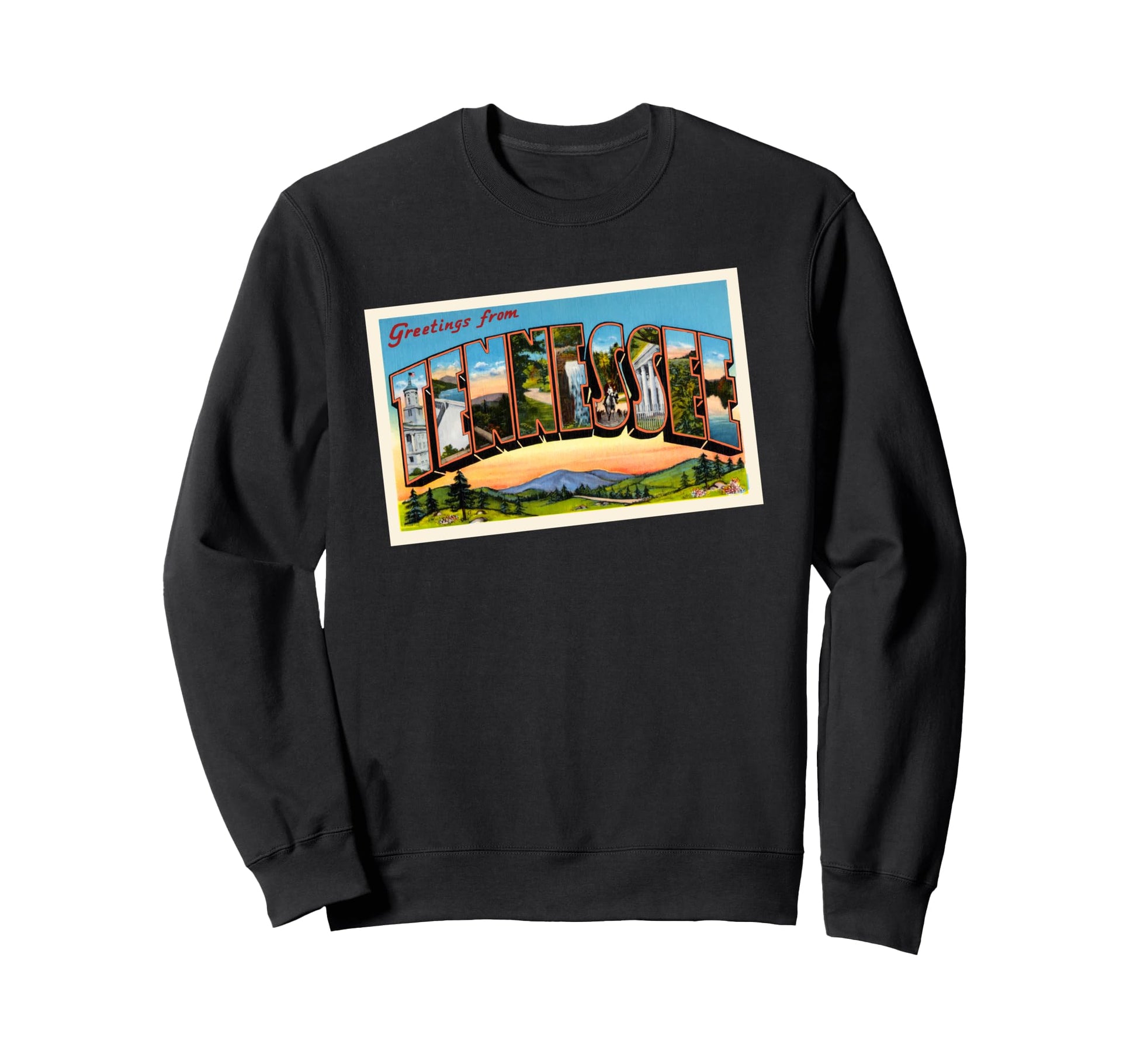 Tennessee Travel Postcard Tpa Sweatshirt - Trendy Graphic for Adults - T-Shirt, Sweatshirt, Hoodie