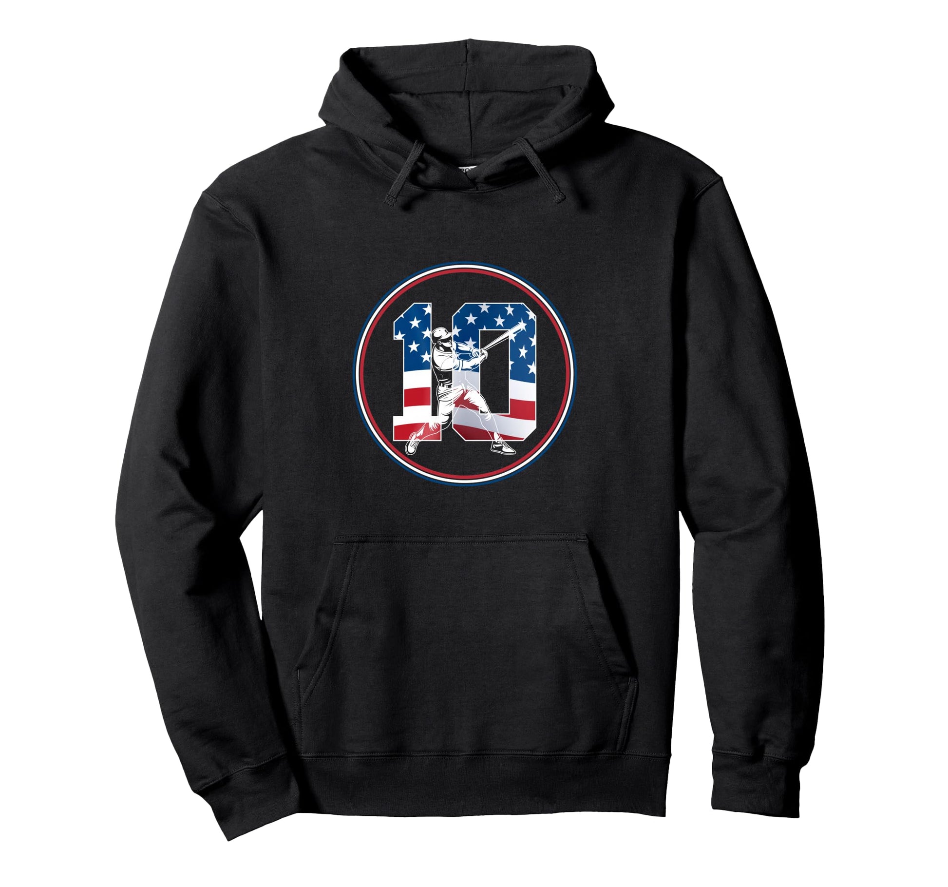 Number 10 Years Baseball 10Th Birthday Hoodie - Streetwear Style for Adults - T-Shirt, Sweatshirt, Hoodie