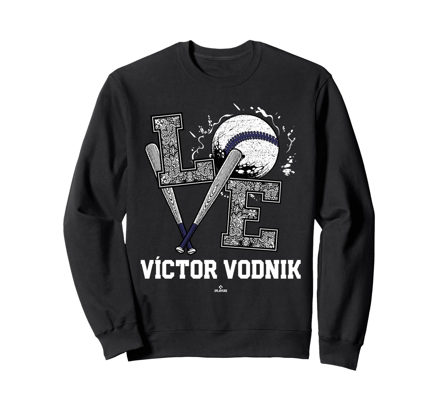 Distressed Baseball Love V Ctor Sweatshirt - Minimalist Print for Adults - T-Shirt, Sweatshirt, Hoodie