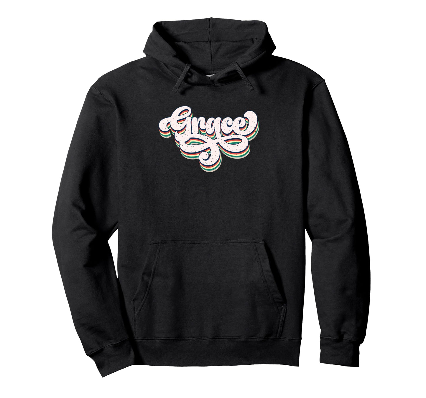 Graceful Typography Charm Hoodie - Unique Graphic for Adults - T-Shirt, Sweatshirt, Hoodie