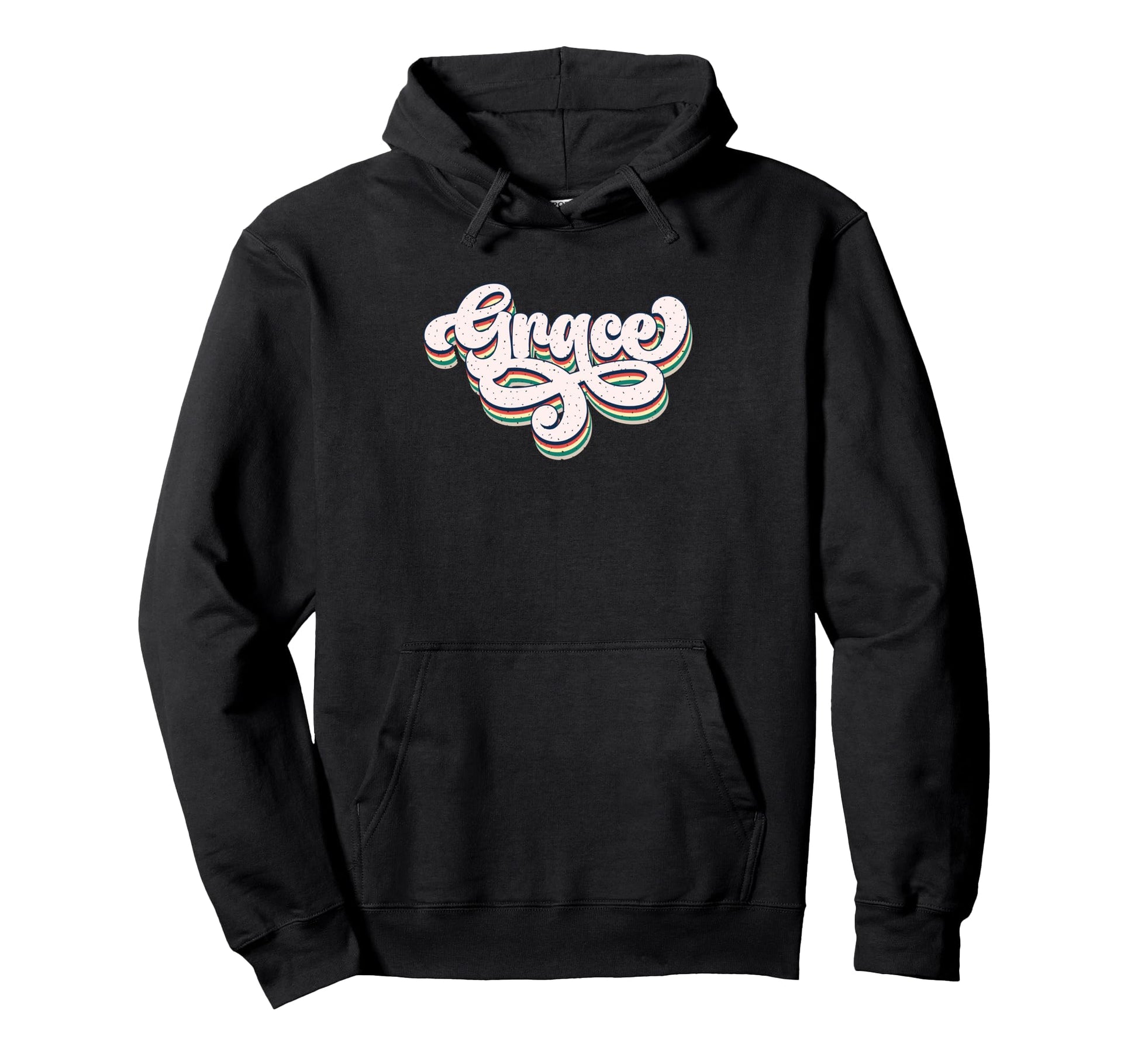 Graceful Typography Charm Hoodie - Unique Graphic for Adults - T-Shirt, Sweatshirt, Hoodie