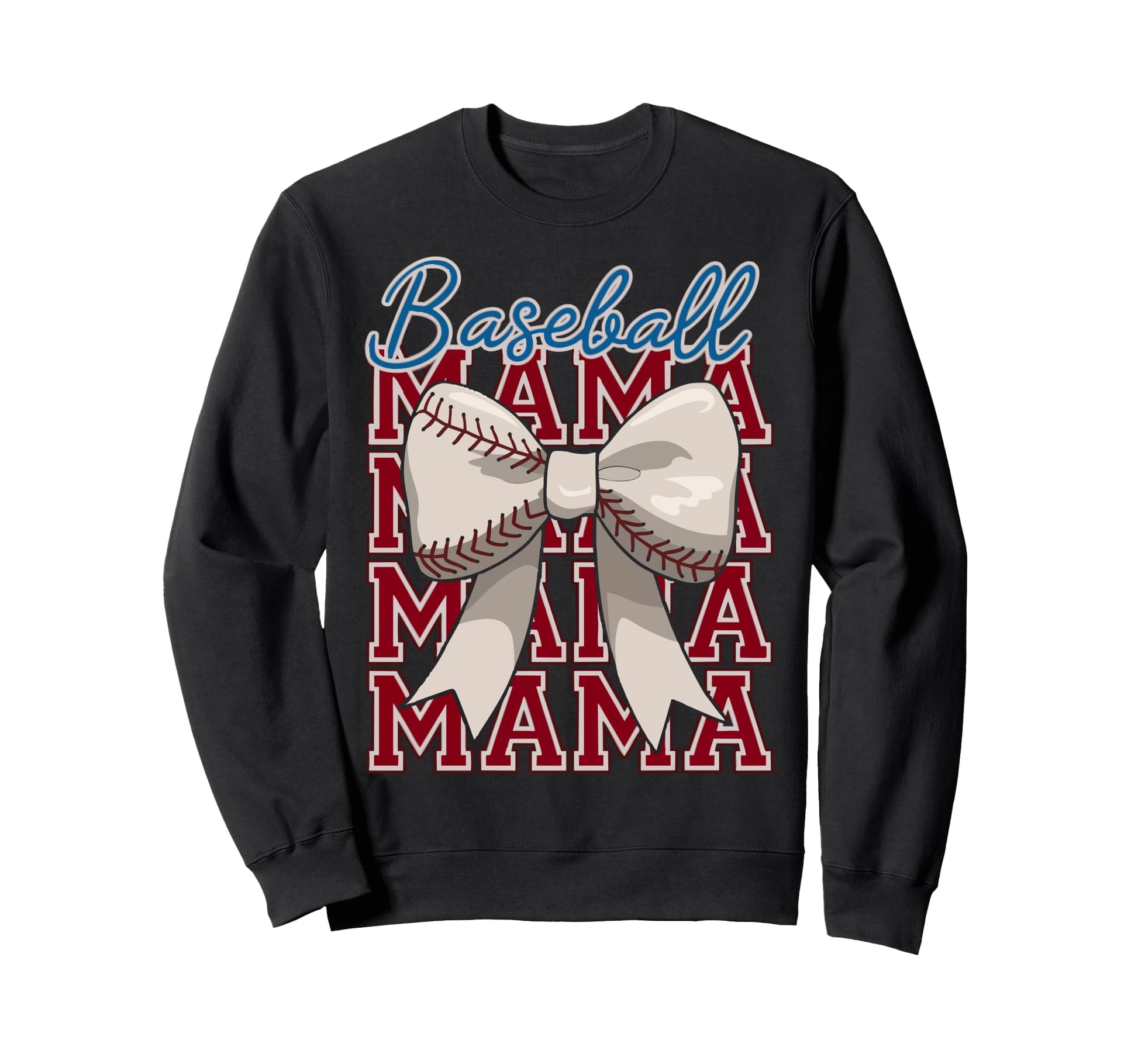 Baseball Mama Coquette Bow Funny Sweatshirt - Aesthetic Graphic Unisex - T-Shirt, Sweatshirt, Hoodie
