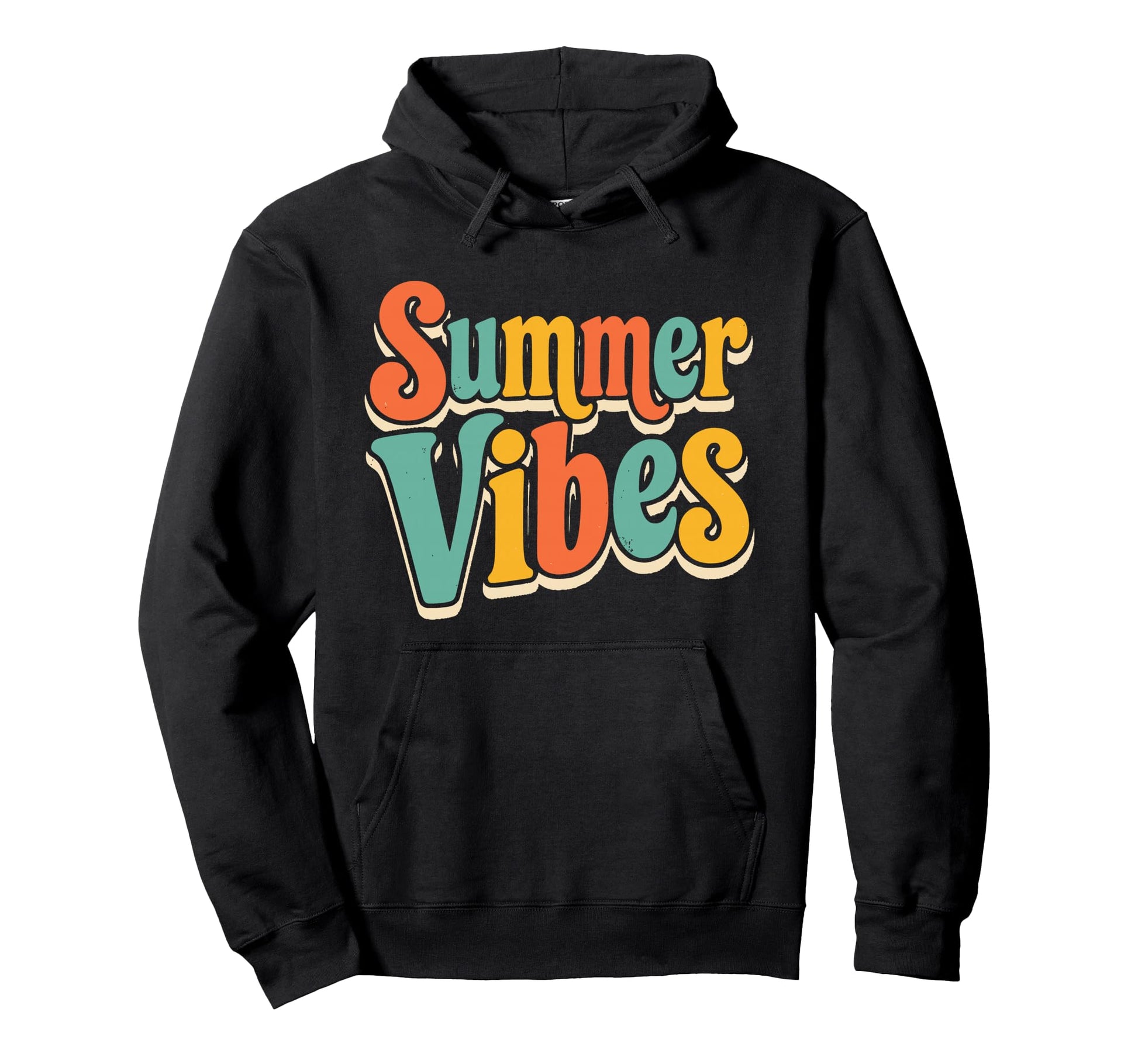 Summer Vibes Groovy Vacation Family Beach Hoodie - Trendy Graphic Men Women - T-Shirt, Sweatshirt, Hoodie