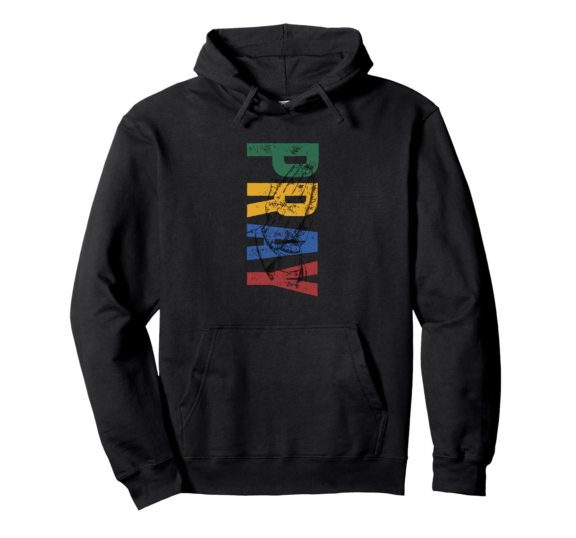 Primary Pray Christian Distressed Hoodie - Minimalist Print for Adults - T-Shirt, Sweatshirt, Hoodie