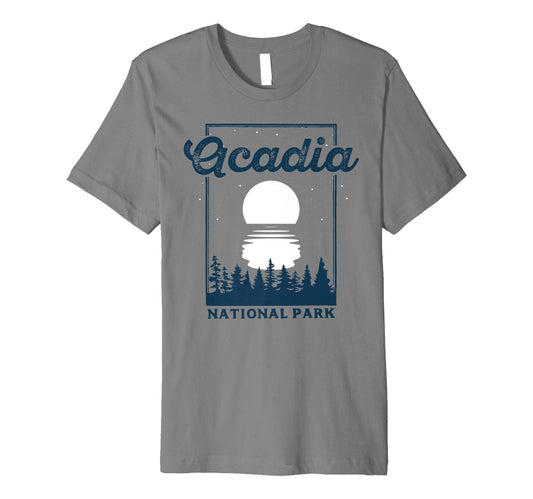 Acadia National Park Maine Night T-Shirt - Novelty Apparel for Adults - T-Shirt, Sweatshirt, Hoodie