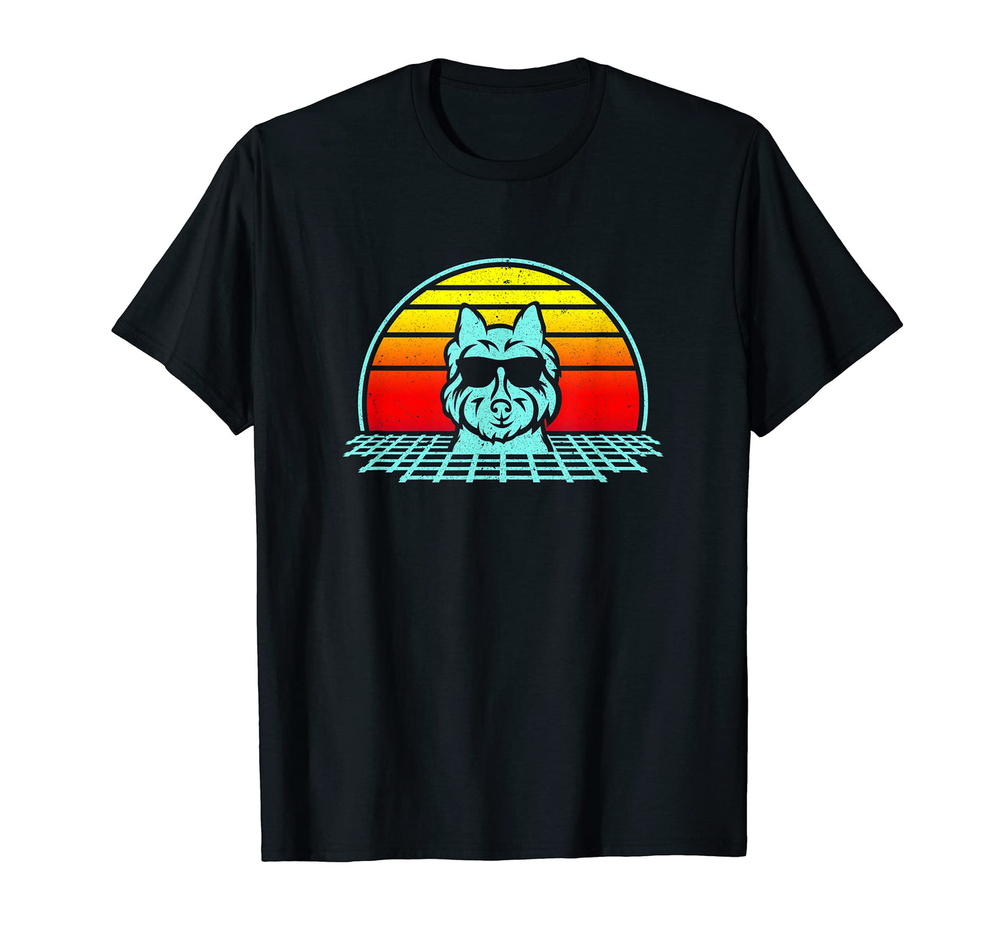 West Highland Terrier Rottweiler 80S T-Shirt - Graphic Print Unisex - T-Shirt, Sweatshirt, Hoodie