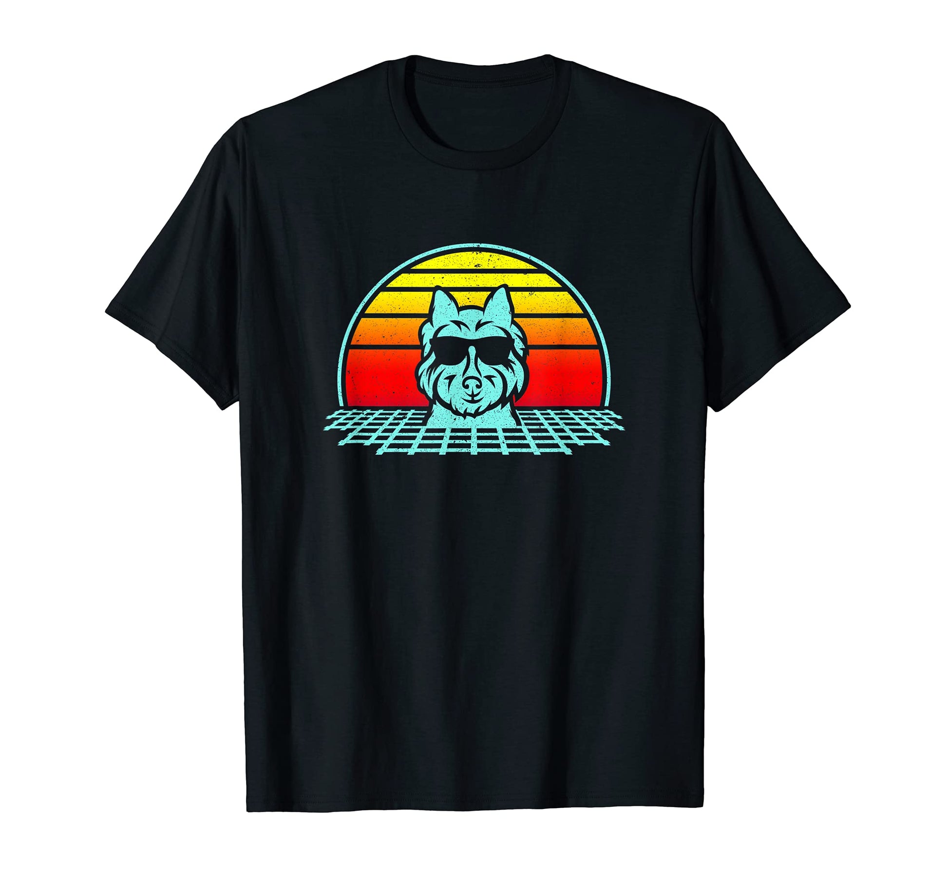 West Highland Terrier Rottweiler 80S T-Shirt - Graphic Print Unisex - T-Shirt, Sweatshirt, Hoodie