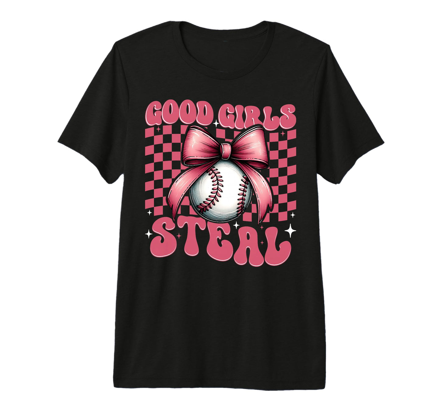 Baseball Mom Mothers Day Coquette Bow T-Shirt - Custom Art Print Men Women - T-Shirt, Sweatshirt, Hoodie