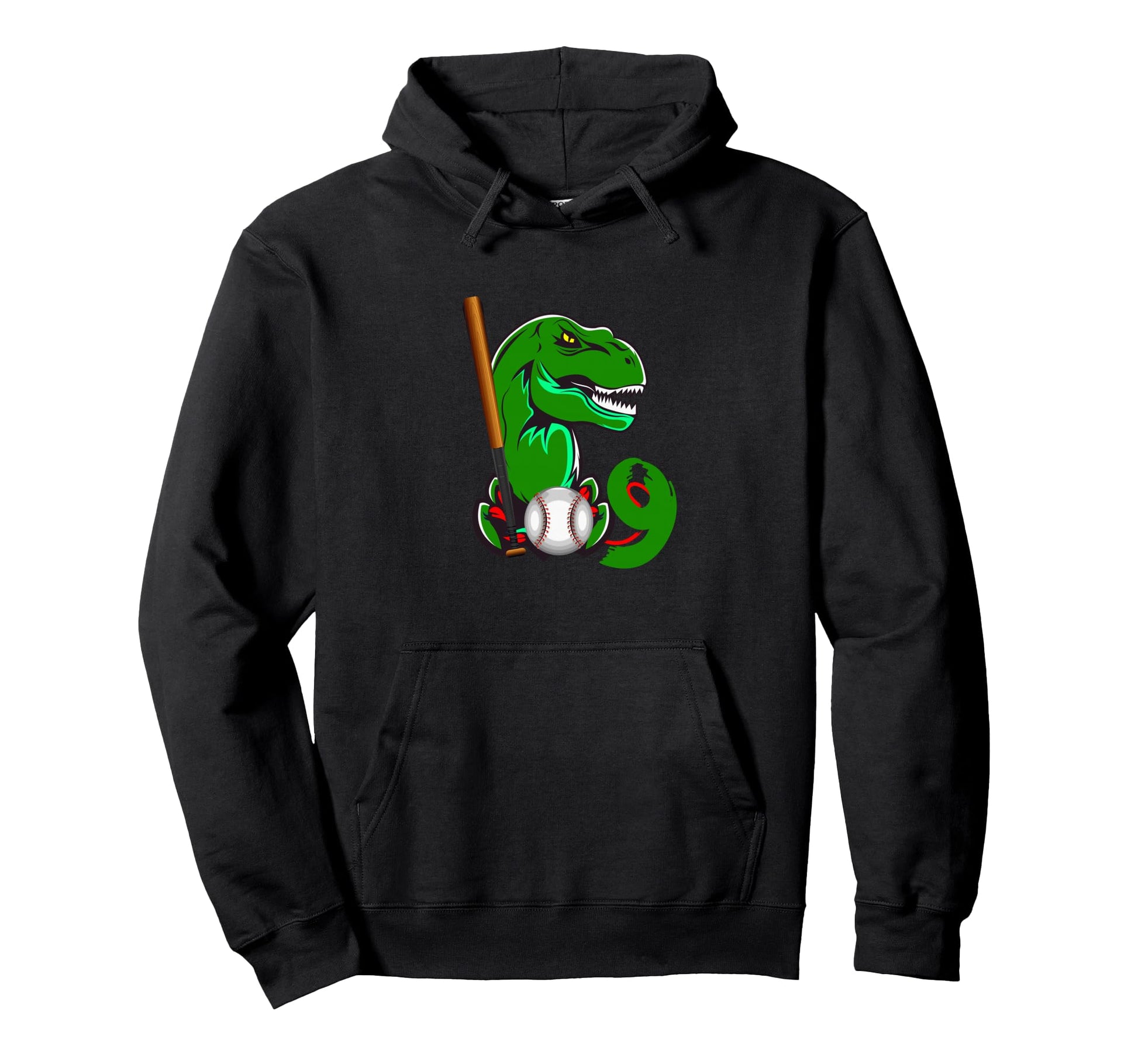 Baseball Dinosaurs T Rex Dino 9Th Hoodie - Unique Graphic Men Women - T-Shirt, Sweatshirt, Hoodie
