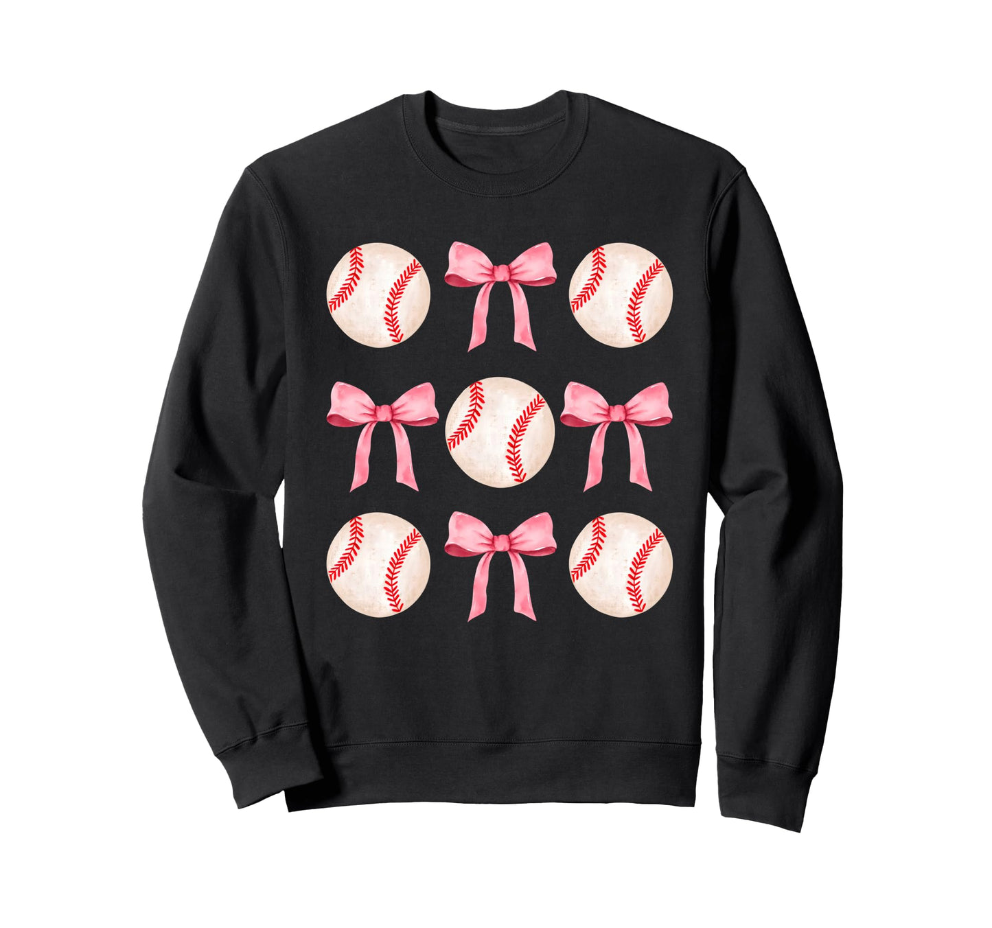 Teen Baseball Player Girly Sweatshirt - Minimalist Print for Adults - T-Shirt, Sweatshirt, Hoodie