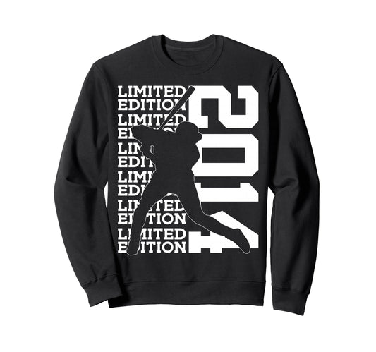 2014 Baseball 12Th Birthday Sweatshirt - Minimalist Print Men Women - T-Shirt, Sweatshirt, Hoodie