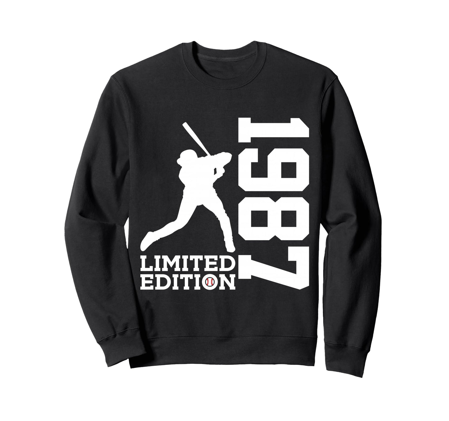 39Th Birthday Baseball 1987 Sweatshirt - Aesthetic Graphic Men Women - T-Shirt, Sweatshirt, Hoodie