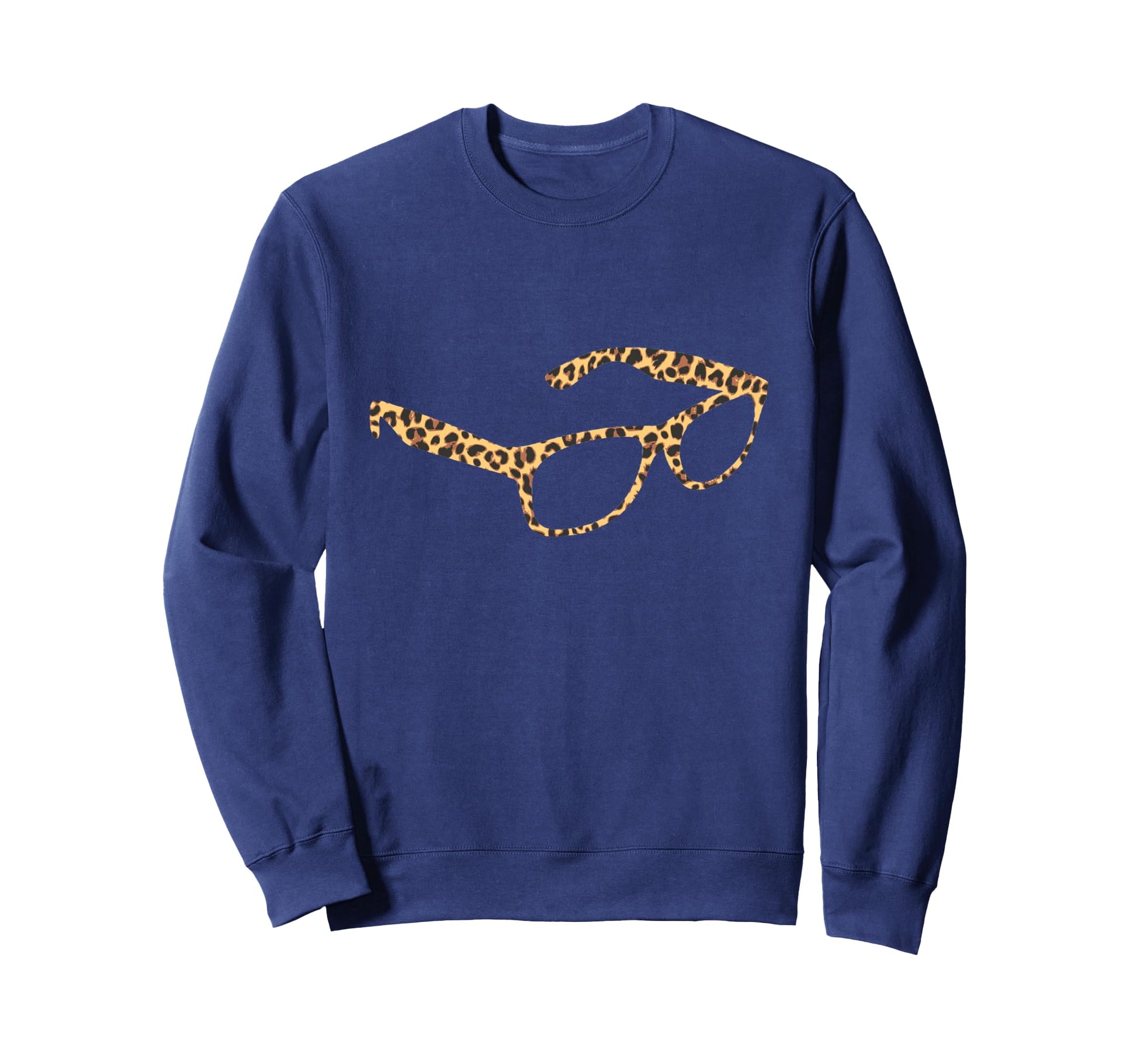 Leopard Eyeglasses Sweatshirt - Aesthetic Graphic for Adults - T-Shirt, Sweatshirt, Hoodie