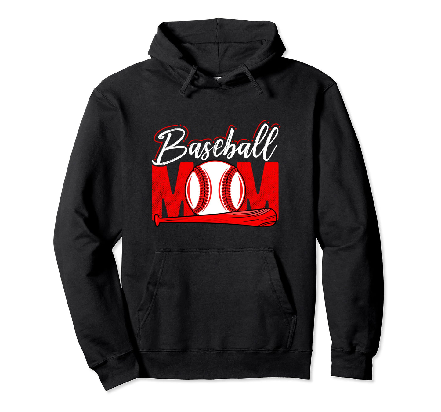 Baseball Mom Mothers Day Homerun Best Hoodie - Custom Art Print for Adults - T-Shirt, Sweatshirt, Hoodie