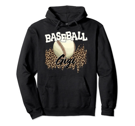 Baseball Gigi Leopard Baseball Player Hoodie - Aesthetic Graphic Unisex - T-Shirt, Sweatshirt, Hoodie