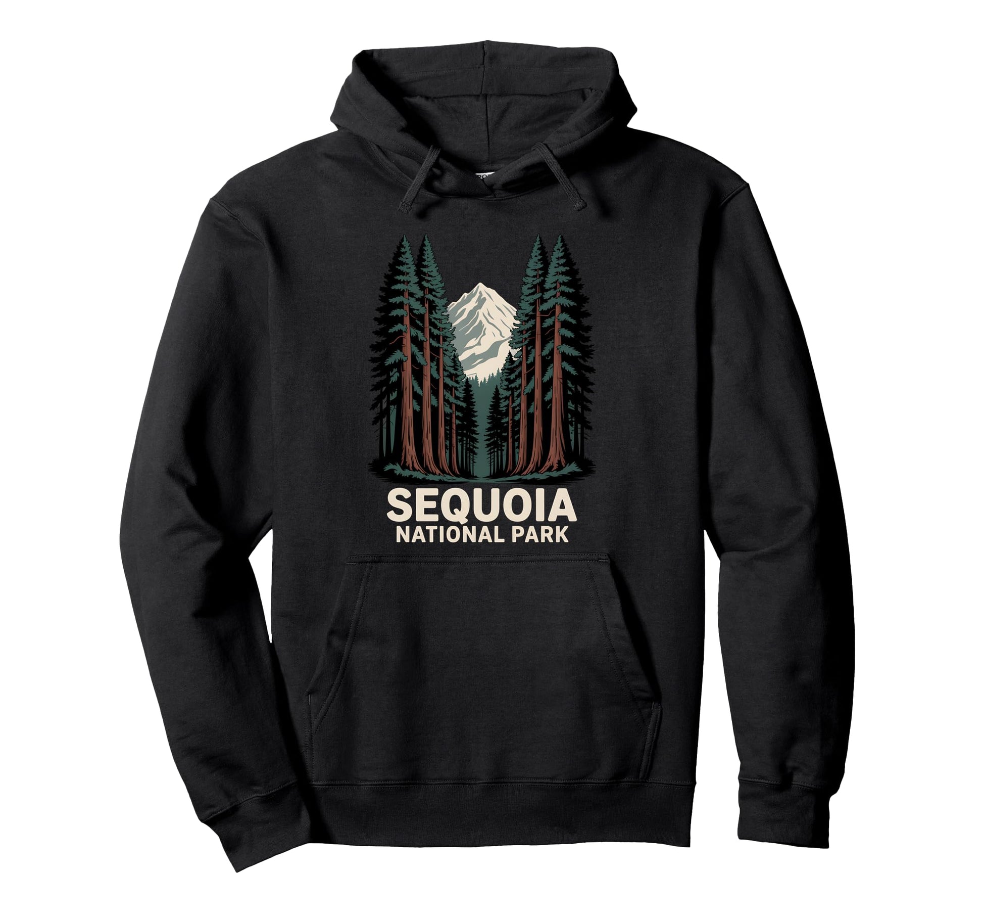 Sequoia National Park Hiking Camping Hoodie - Aesthetic Graphic Men Women - T-Shirt, Sweatshirt, Hoodie