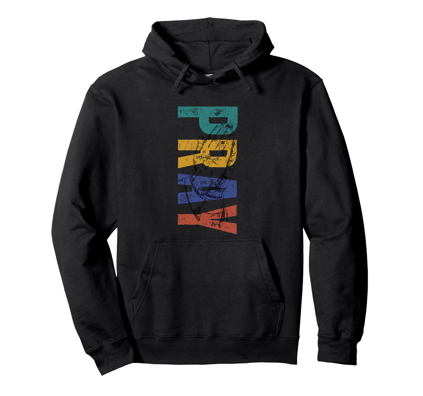 Distressed Color Pray Christian Hoodie - Unique Graphic Men Women - T-Shirt, Sweatshirt, Hoodie