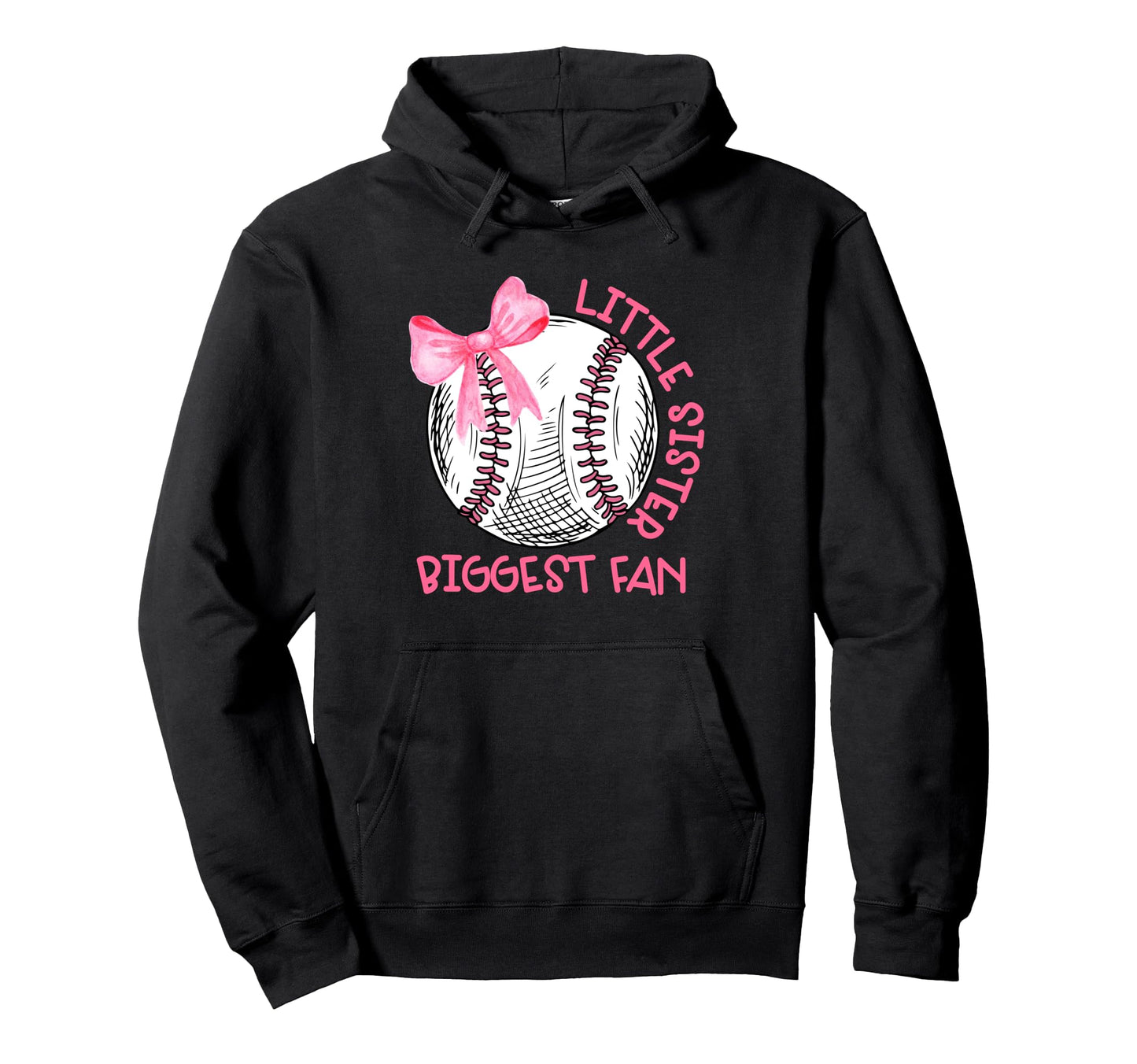Bow Coquette Little Sister Biggest Fan Hoodie - Graphic Print Men Women - T-Shirt, Sweatshirt, Hoodie