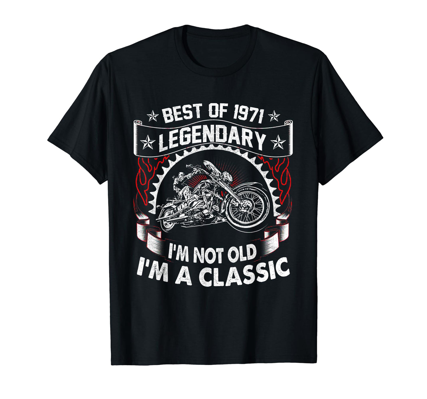 Motorcycle 1971 50 Years Old Funny T-Shirt - Aesthetic Graphic Men Women - T-Shirt, Sweatshirt, Hoodie