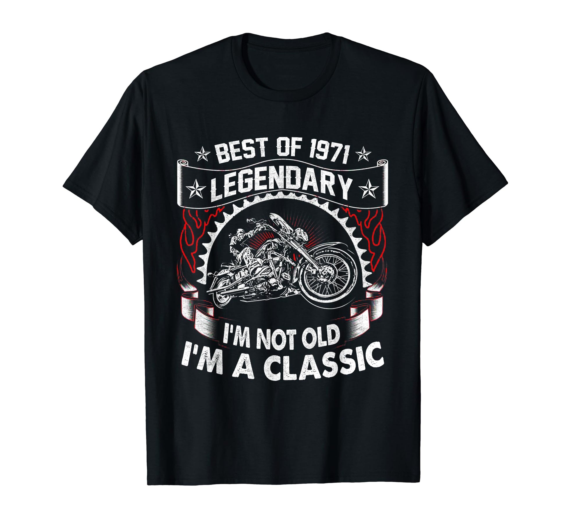 Motorcycle 1971 50 Years Old Funny T-Shirt - Aesthetic Graphic Men Women - T-Shirt, Sweatshirt, Hoodie