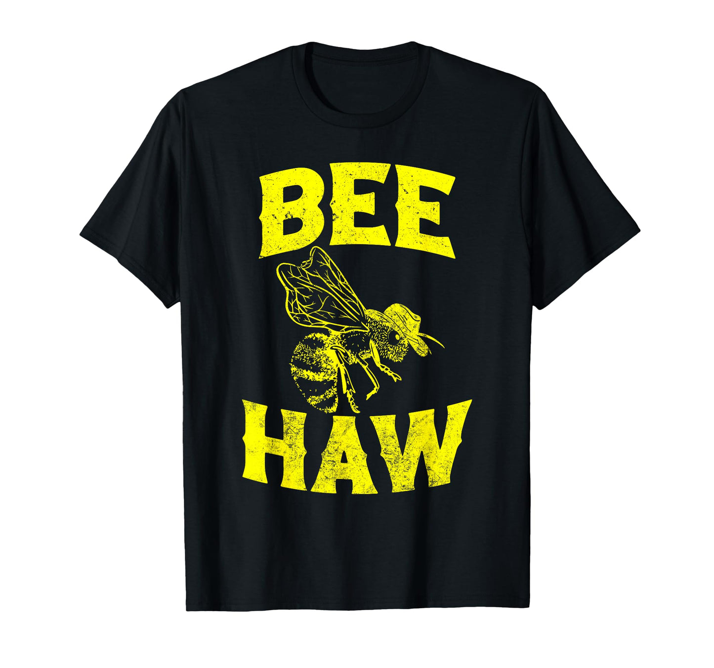 Bee Haw Cowboy Hat Bee Funny Western T-Shirt - Unique Graphic for Adults - T-Shirt, Sweatshirt, Hoodie