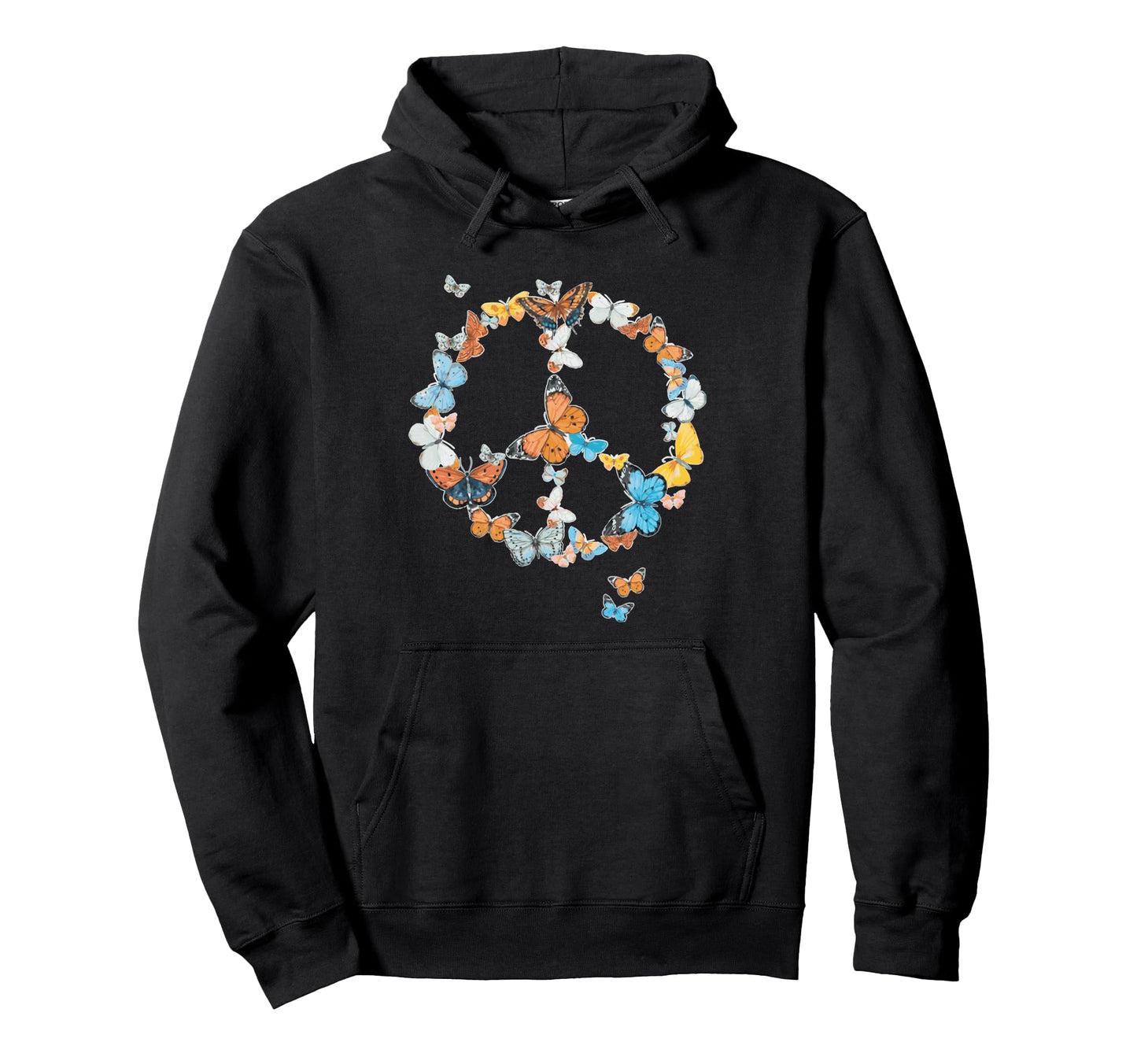 Butterflies Seventies Sixties Hoodie - Fun Novelty Design Unisex - T-Shirt, Sweatshirt, Hoodie