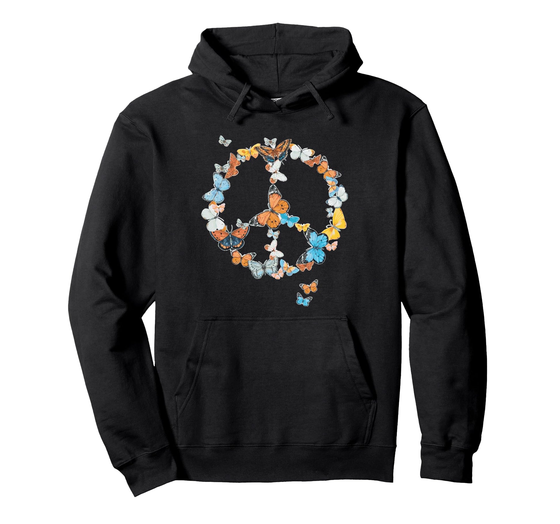 Butterflies Seventies Sixties Hoodie - Fun Novelty Design Unisex - T-Shirt, Sweatshirt, Hoodie