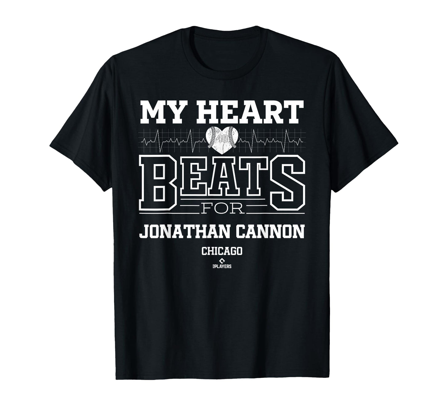 My Heart Beats Jonathan Cannon Chicago T-Shirt - Novelty Apparel Unisex - T-Shirt, Sweatshirt, Hoodie