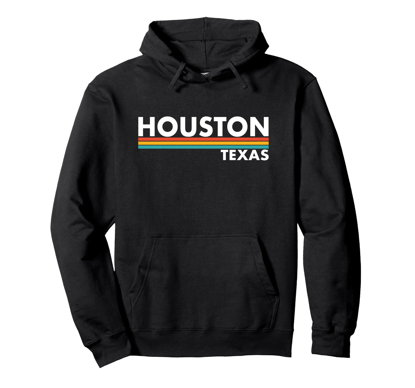Houston Texas Stripes Hoodie - Novelty Apparel Unisex - T-Shirt, Sweatshirt, Hoodie