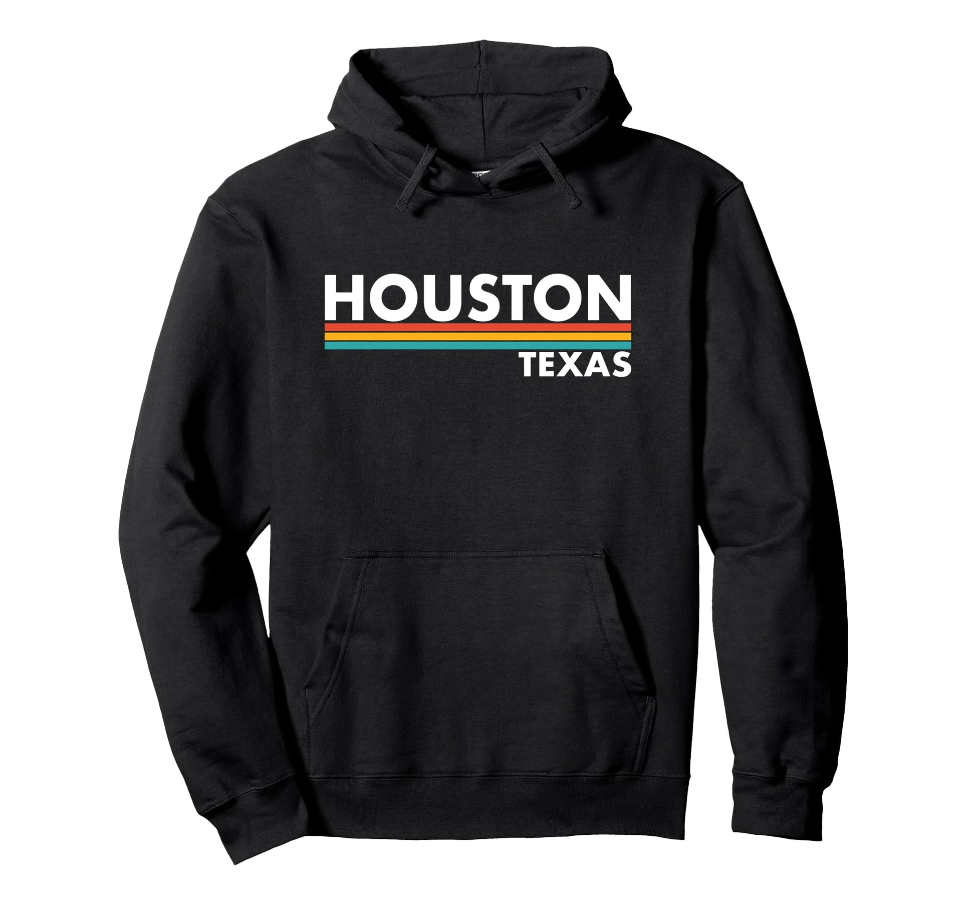 Houston Texas Stripes Hoodie - Novelty Apparel Unisex - T-Shirt, Sweatshirt, Hoodie