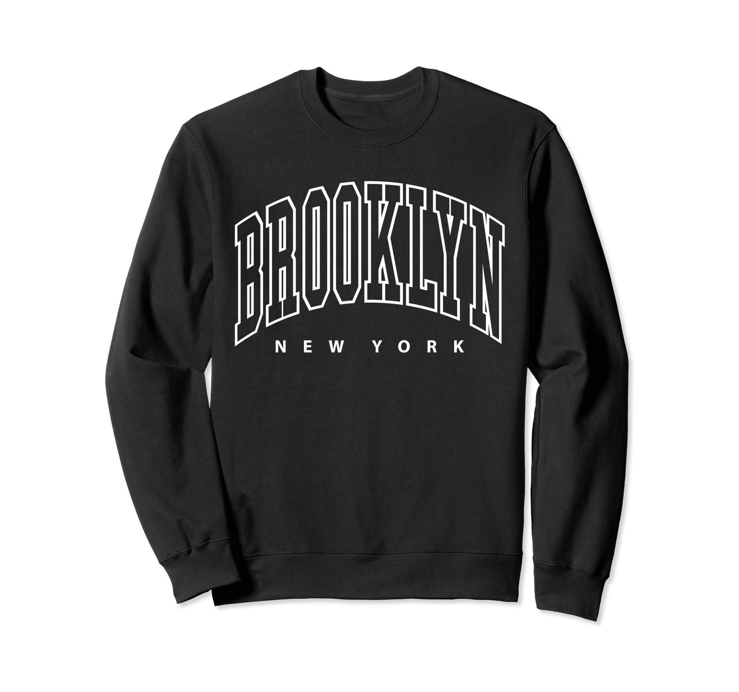 Brooklyn New York Nyc Varsity Sweatshirt - Novelty Apparel Unisex - T-Shirt, Sweatshirt, Hoodie