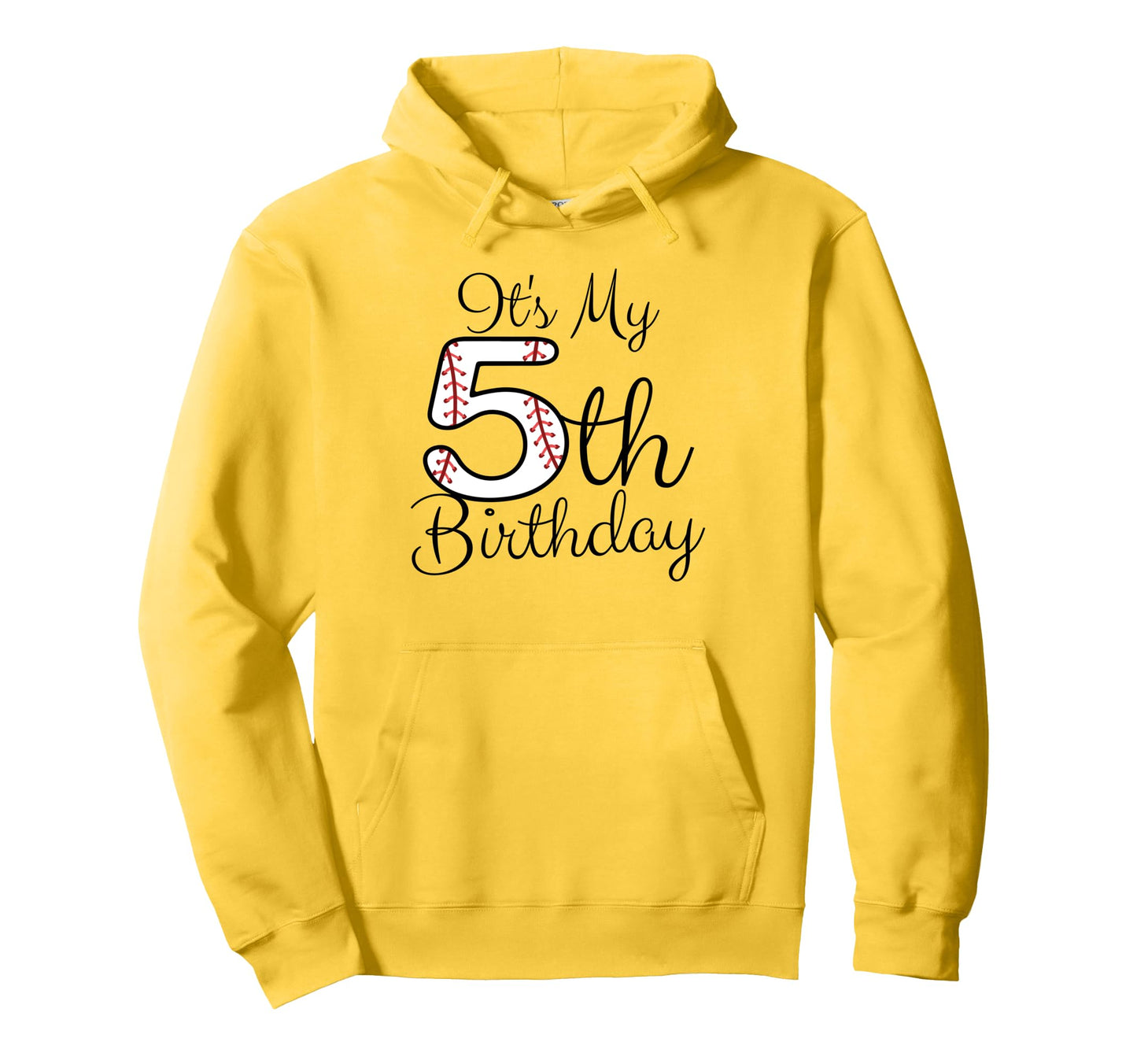 Its My 5Th Birthday Baseball Player 5Th Hoodie - Novelty Apparel Men Women - T-Shirt, Sweatshirt, Hoodie