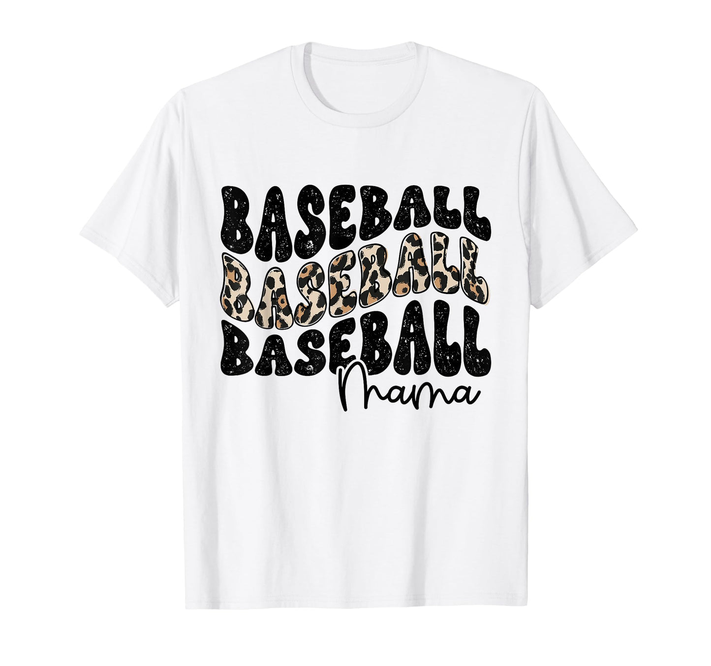 Baseball Mama Leopard Proud Baseball T-Shirt - Custom Art Print for Adults - T-Shirt, Sweatshirt, Hoodie