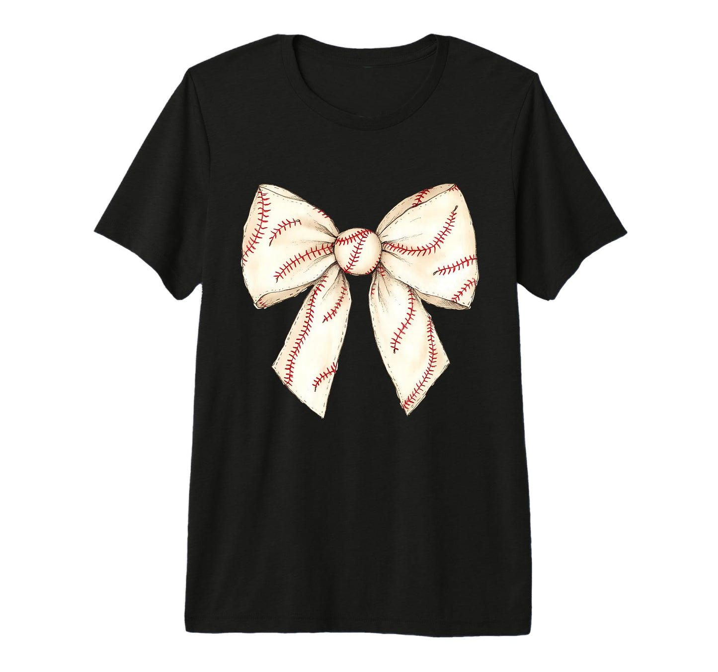 Baseball Coquette Bow Baseball Mom Tri T-Shirt - Novelty Apparel Unisex - T-Shirt, Sweatshirt, Hoodie