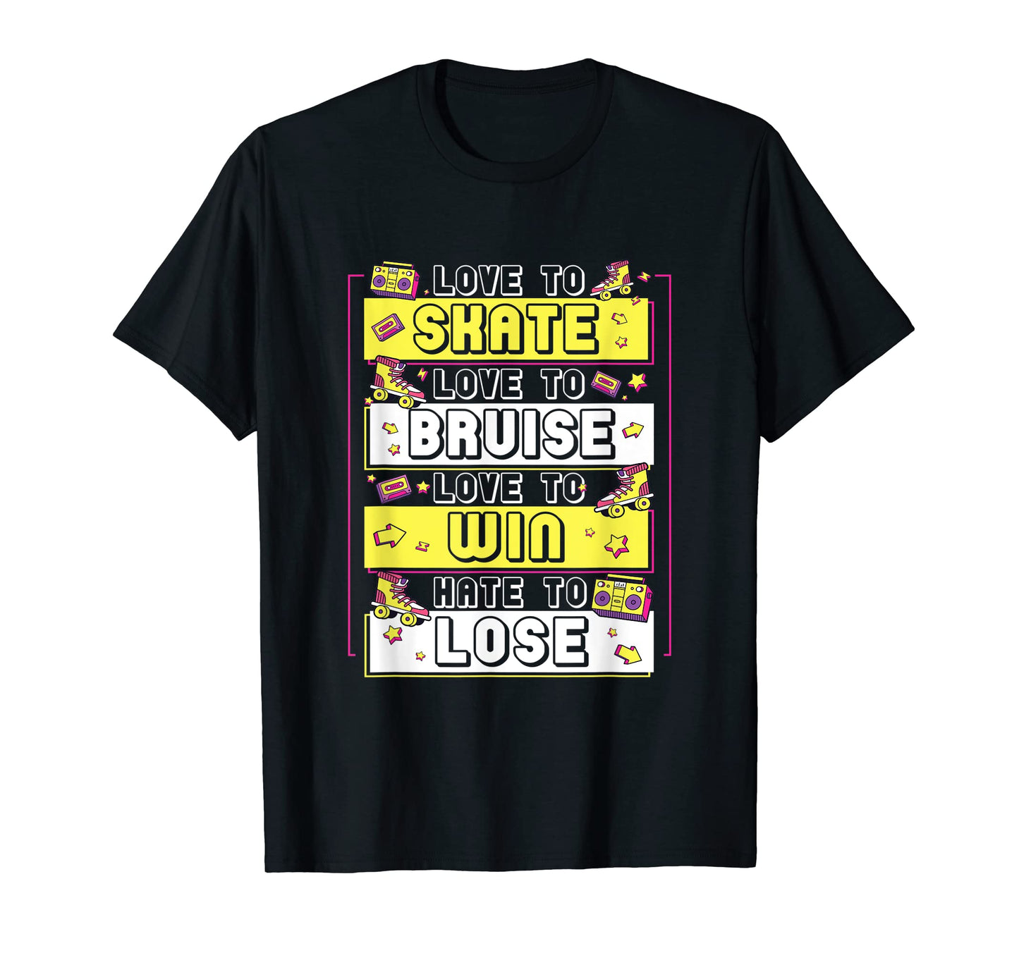 Quad Skating Groovy 80S 90S Skates T-Shirt - Streetwear Style Unisex - T-Shirt, Sweatshirt, Hoodie