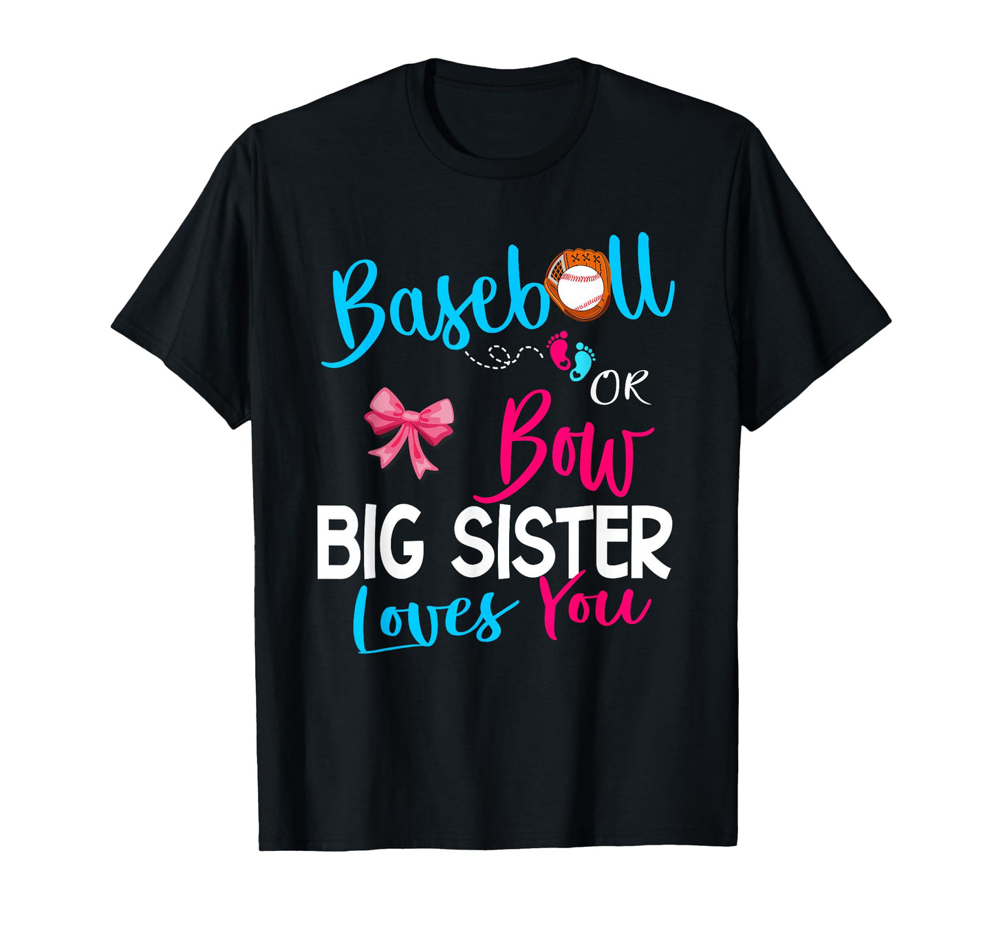 Baseball Gender Reveal Baseball Or Bow T-Shirt - Trendy Graphic for Adults - T-Shirt, Sweatshirt, Hoodie