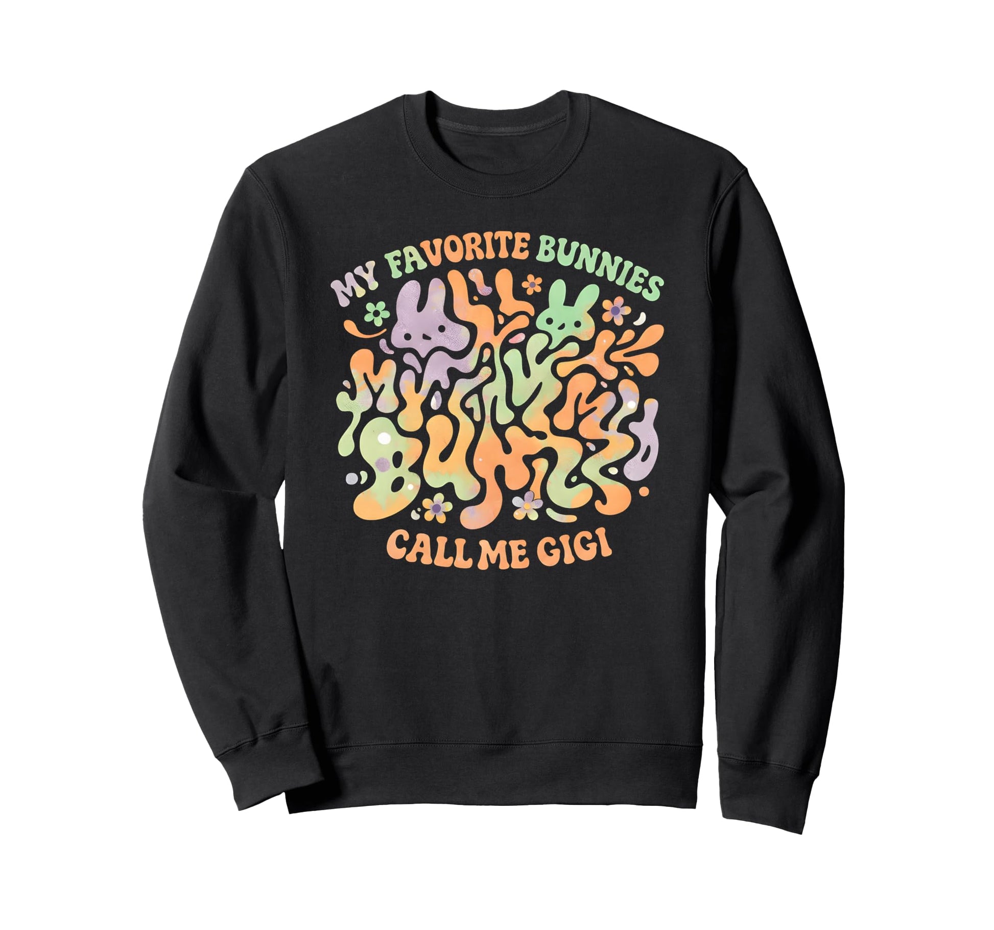 Best Bunnies Call Me Gigi Groovy Sweatshirt - Unique Graphic Men Women - T-Shirt, Sweatshirt, Hoodie