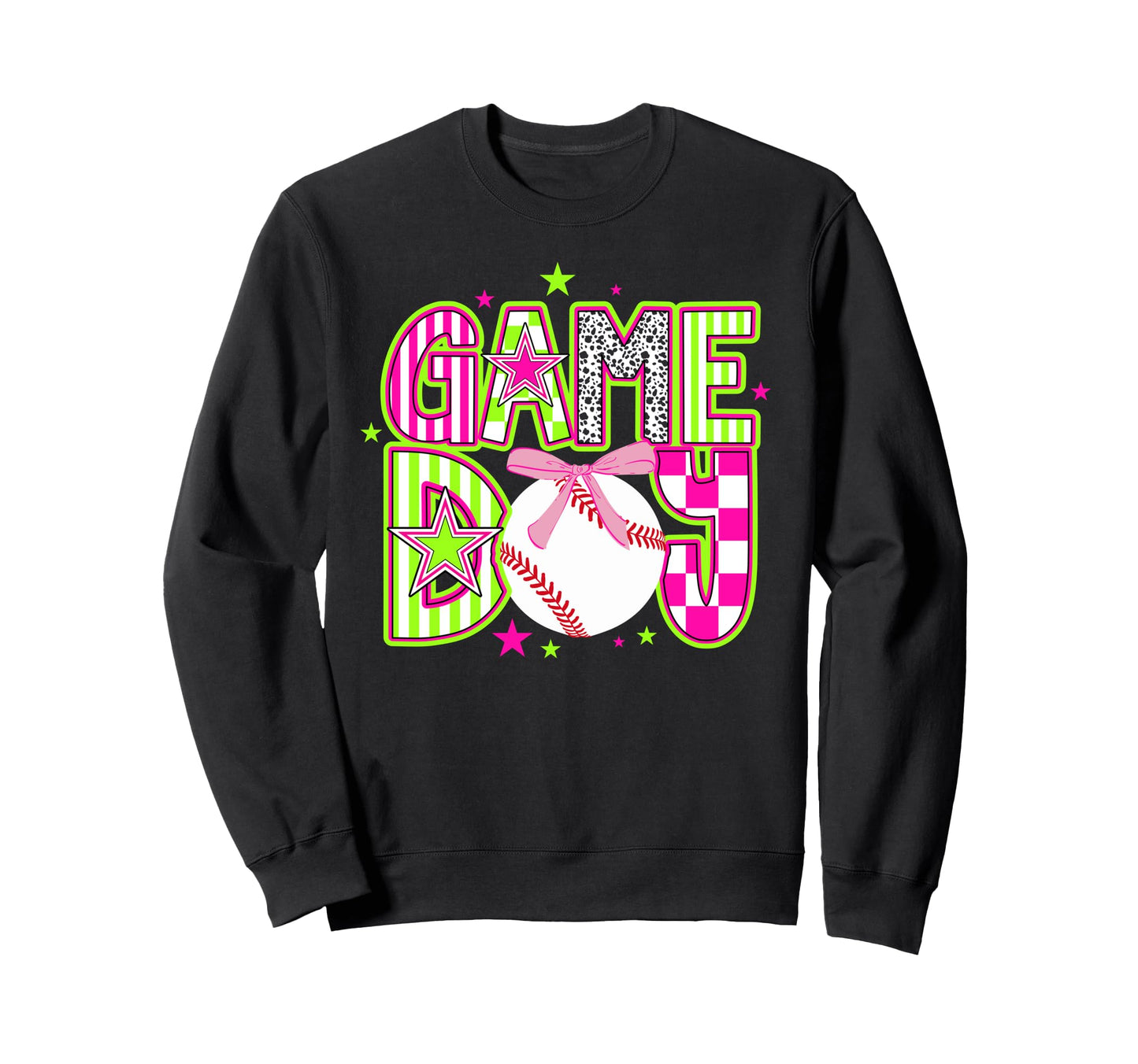 Game Day Coquette Baseball Sweatshirt - Casual Everyday Wear Men Women - T-Shirt, Sweatshirt, Hoodie
