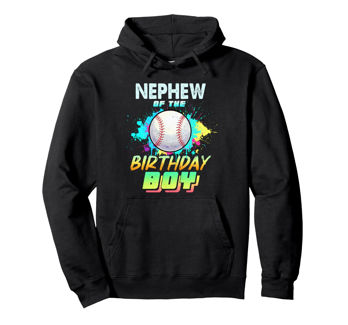 Nephew Birthday Baseball Matching Hoodie - Graphic Print for Adults - T-Shirt, Sweatshirt, Hoodie
