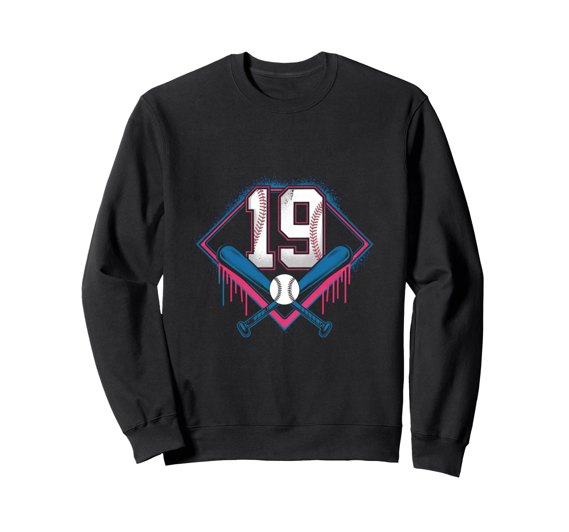 19Th Birthday Baseball Home Ice Sweatshirt - Fun Novelty Design Unisex - T-Shirt, Sweatshirt, Hoodie