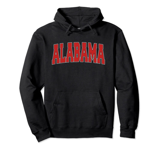 Alabama Usa State Al Varsity Sports Hoodie - Novelty Apparel Unisex - T-Shirt, Sweatshirt, Hoodie