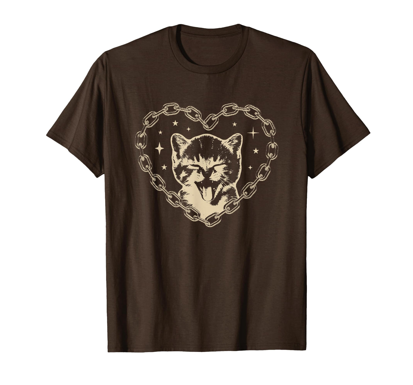 Y2K Cat Heart Emo Goth 90S 2000S T-Shirt - Casual Everyday Wear Unisex - T-Shirt, Sweatshirt, Hoodie